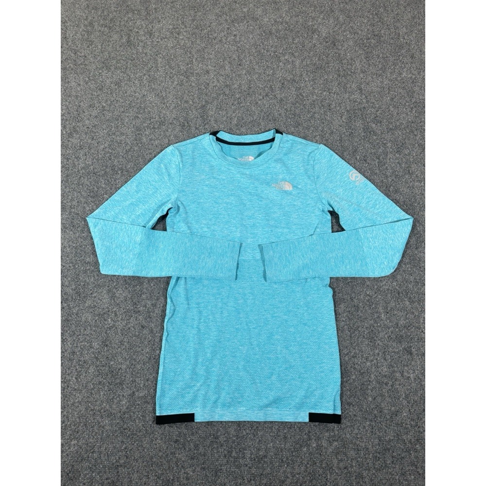 The North Face Shirt Womens XS Blue Summit Series Lightweight Long‎ Sleeve EUC
